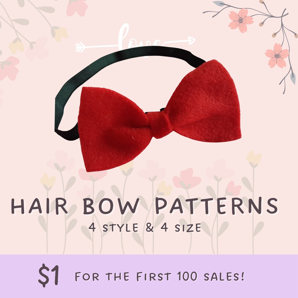Diy Hair Bow NO SEW Knotted Hair Tie Pattern Baby Girl Hair Etsy