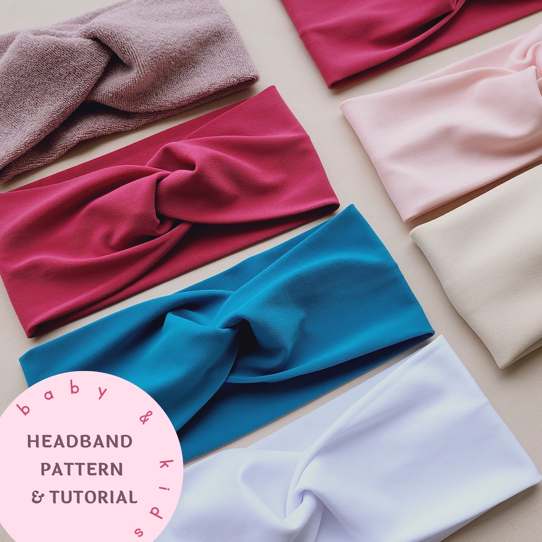 Baby Twist Headband PDF Pattern Twist Knot Headband Sewing Pattern Easy