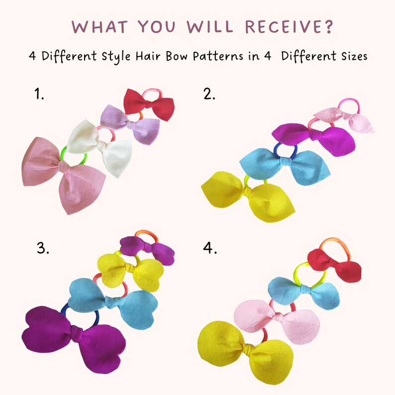 Diy Hair Bow NO SEW Knotted Hair Tie Pattern Baby Girl Hair Etsy