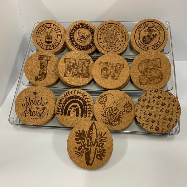 Laser Engraved Coasters - Etsy