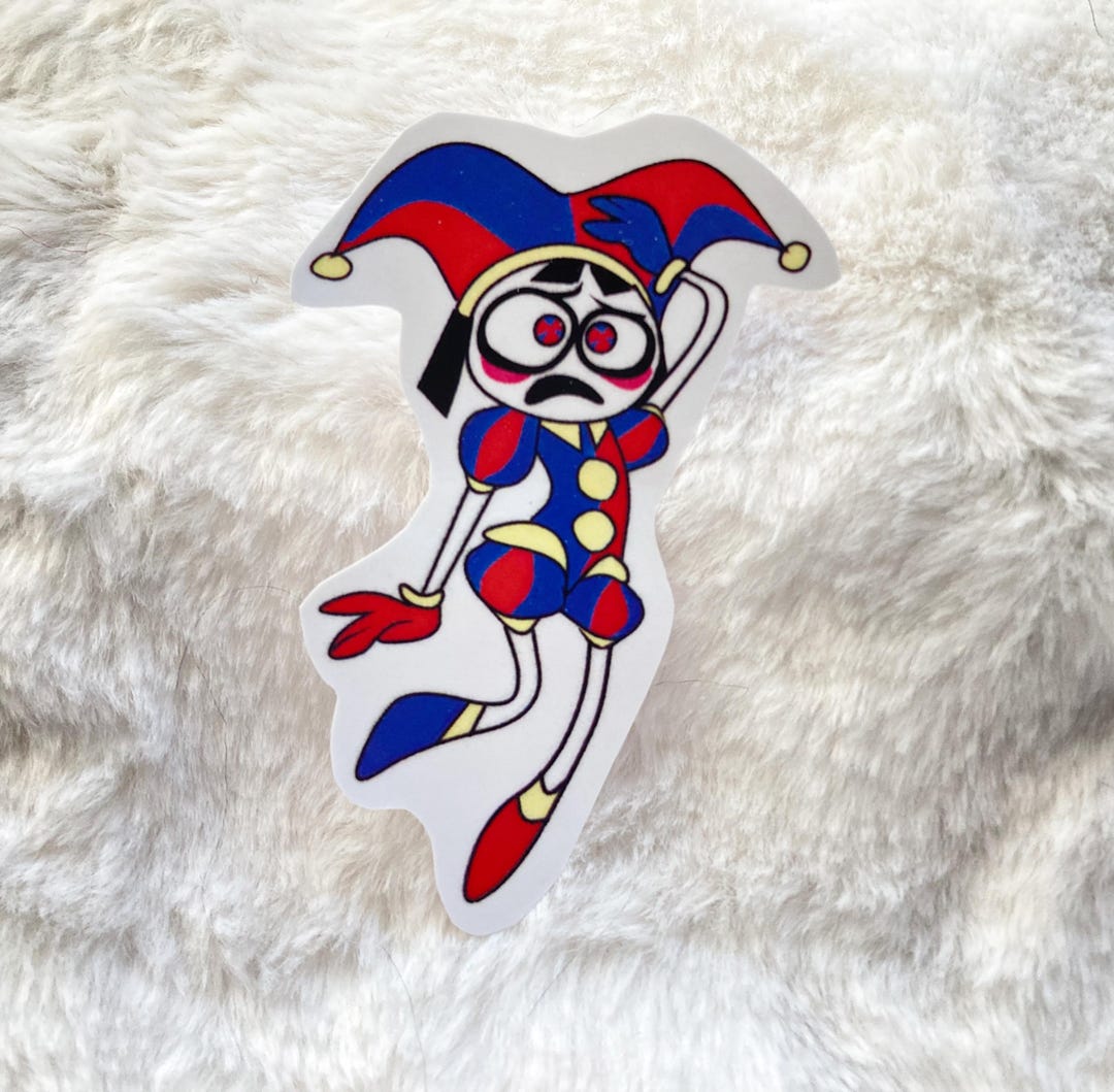 Jester Sticker Jester Girl Pomni Vinyl Waterproof Sticker | Amazing Digital Circus ...