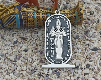 Osiris Handmade Sterling Silver Necklace Chain Costume Jewelery Ancient Egypt GOD Osiris God of the underworld