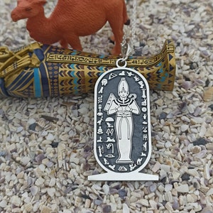 Osiris Handmade Sterling Silver Necklace Chain Costume Jewelery Ancient Egypt GOD Osiris God of the underworld