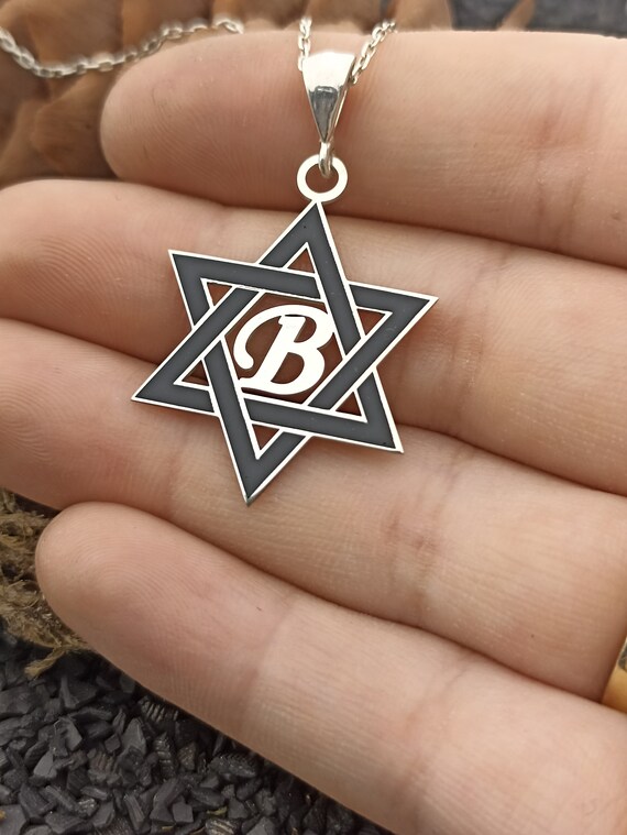 Collana Con Ciondolo Stella Di David Ebraica – Acciaio Inox Oro 22 Pollici, Religiosa