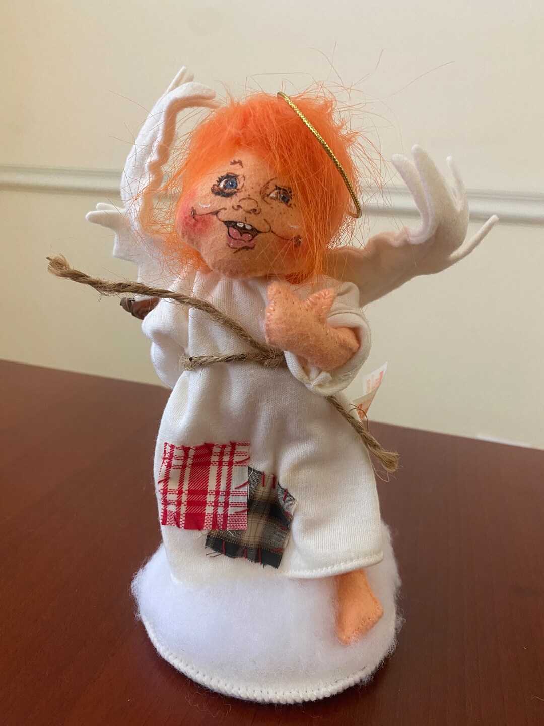 RARE SANTON CRÈCHE Noël Ange Volant Bleu La Cellosite Devineau EUR