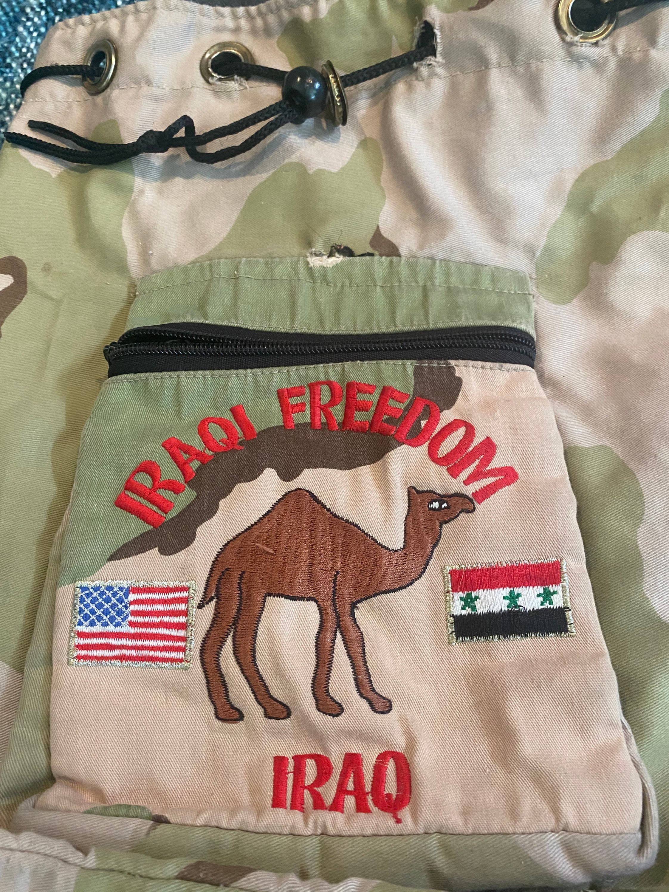 Operation Iraqi Freedom Camel Bag- Iraq War Camouflage US  display picture 2
