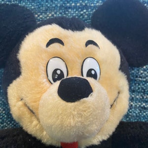 Vintage 1970s Mickey Mouse Walt Disney World Peluche Toys Taiwán 11 " Raro imagen 5