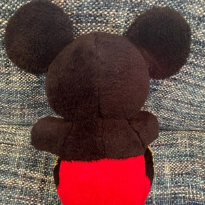 Vintage 1970s Mickey Mouse Walt Disney World Peluche Toys Taiwán 11 " Raro imagen 3