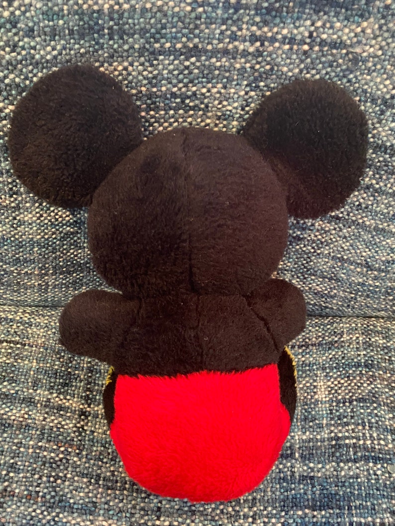 Vintage 1970s Mickey Mouse Walt Disney World Peluche Toys Taiwán 11 " Raro imagen 3