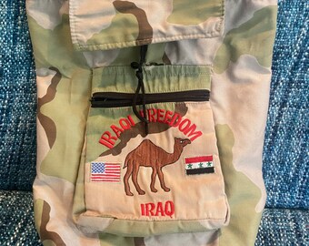 Operation Iraqi Freedom - Iraq Souvenir Backpack Desert Camo Operation Iraqi Freedom Camel Bag- Iraq War Camouflage US  main image 2