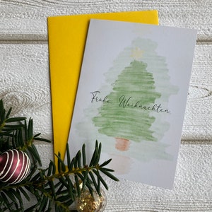 Weihnachtskarte, Klappkarte, Weihnachtsbaum, A6
