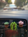 Crochet Plant Car Air Vent Clip: Handmade Boho Car Decor product logo