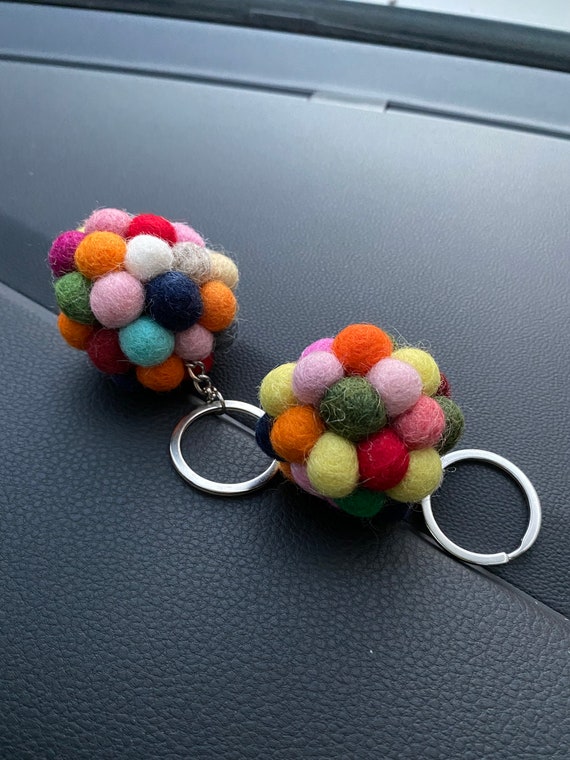 Llaveros Con Lana Feltrada Felted Wool, Key Fobs
