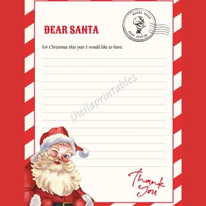 Carta do Papai Noel para Imprimir - Natal 2025