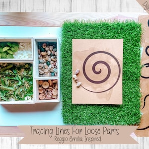 Pre-Writing Lines, Tracing Activity, Tracing for preschool, Preschool Printable Activity, Loose Parts Play, Reggio Emilia Inspired