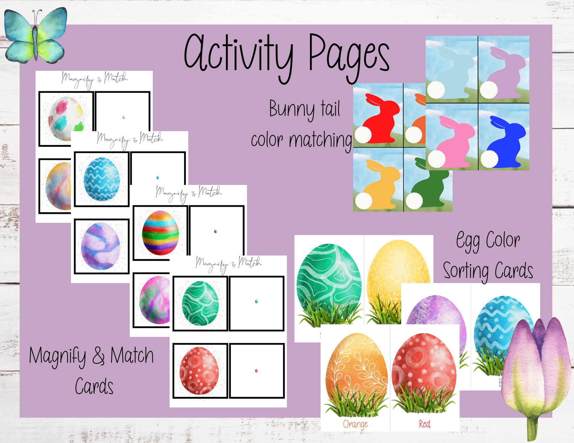 Easter Printable Bundle, Easter Printables for Kids, Easter Preschool ...