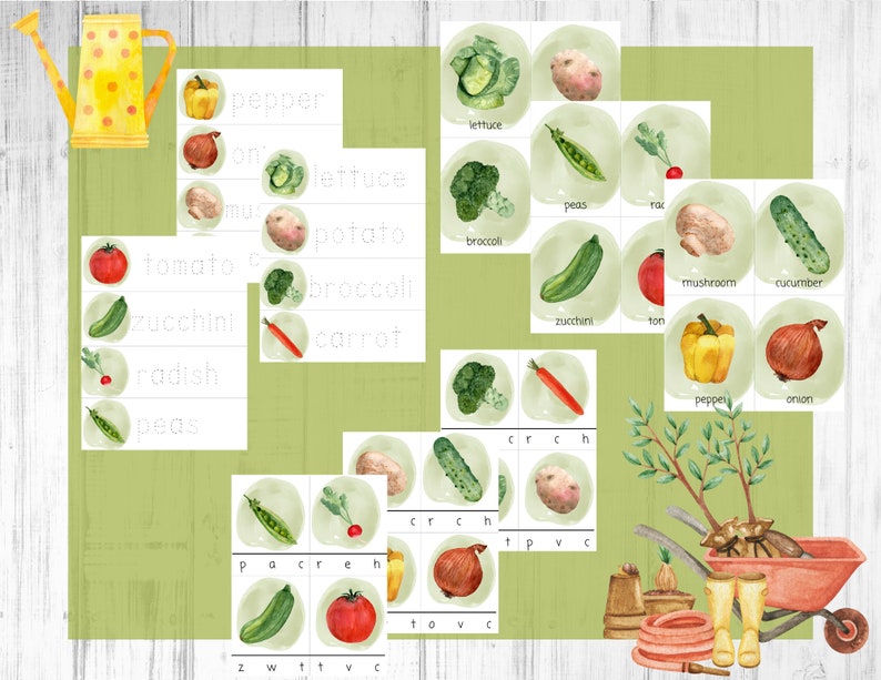 Preschool Garden Printable Bundle Homeschool Garden | Etsy
