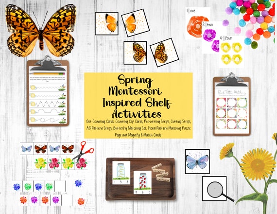 Spring Montessori Printables, Spring Montessori, Montessori Worksheets, Montessori Shelf Work, Montessori Activities, Spring Learning