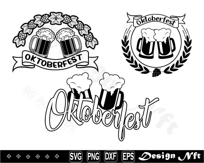 Oktoberfest Svg Clipart Cut Files for Silhouette Vector - Etsy