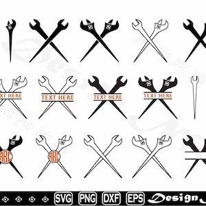 Spud Wrench svg, Spud svg, Wrench svg, Clipart, Cut Files for Silhouette, Vector, dxf, eps, png, Design
