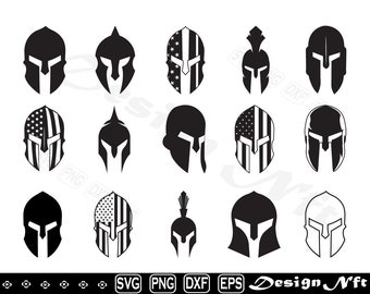 Spartan Helmet svg, Spartan svg, Helmet svg, Clipart, Cut Files for Silhouette, Vector, dxf, eps, png, Design