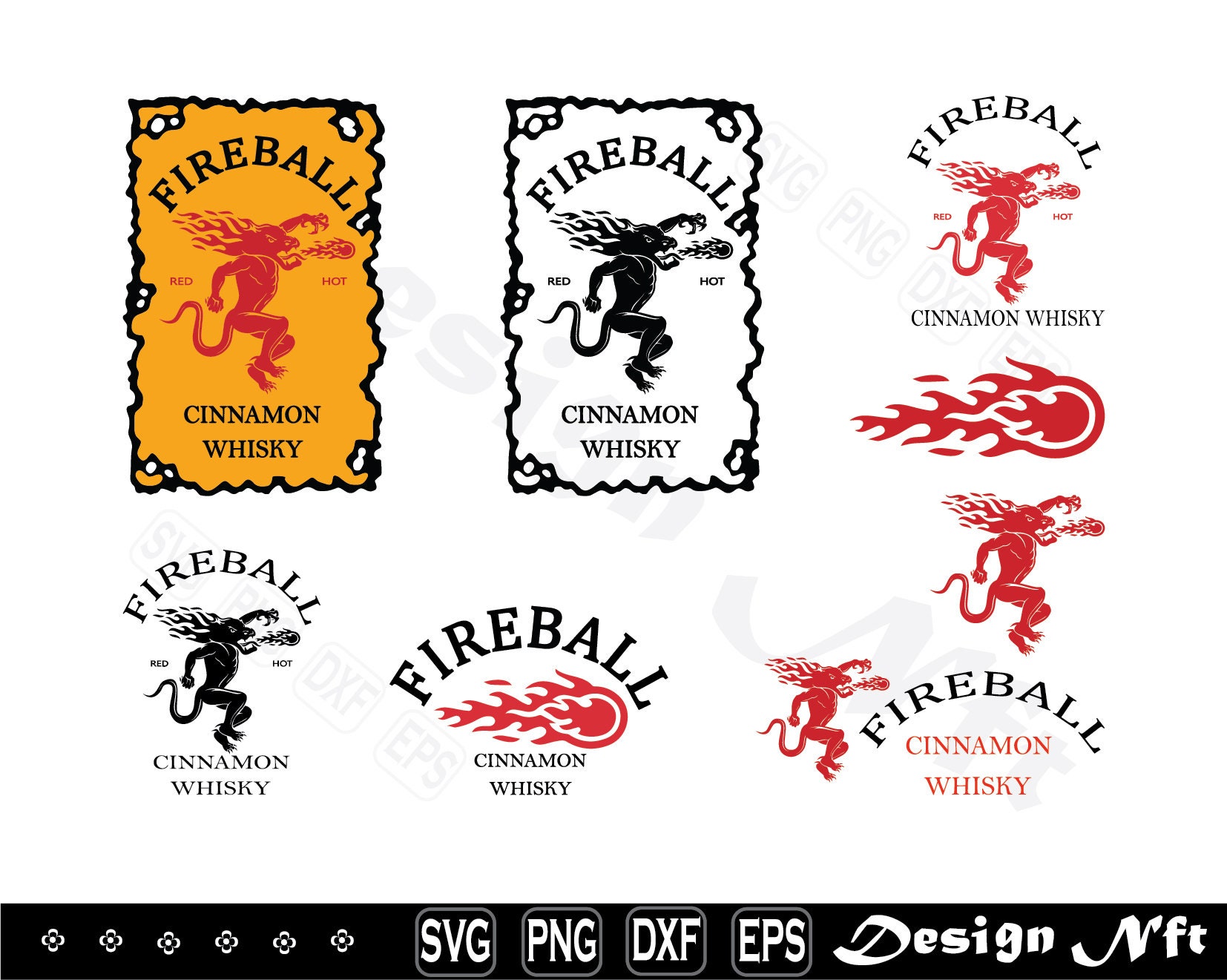 Fireball Whiskey Svg Fireball Whiskey Png Fireball Whiskey | Etsy