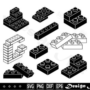 Building blocks svg, Clipart, Cut Files for Silhouette, Vector, dxf, eps, png, Design