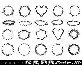 Crown of Thorns SVG, Christian Cut File (Digital Download)