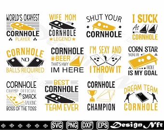 Cornhole svg, Clipart, Cut Files for Silhouette, Vector, dxf, eps, png, Design
