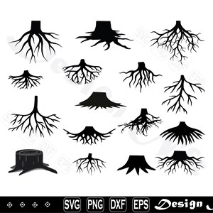 Roots svg, Roots Clipart, Roots Cut Files for Silhouette, Roots Files for Cricut, Roots Vector, dxf, png, Design