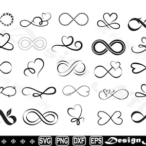 infinity svg, Clipart, Cut Files for Silhouette, Vector, dxf, eps, png, Design