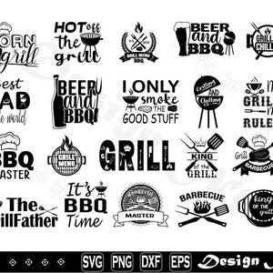 Barbecue svg, Clipart, Cut Files for Silhouette, Vector,png,  dxf, eps, Design