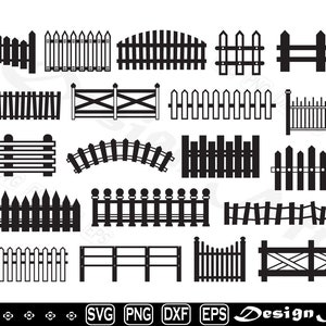 Fence svg, Clipart, Cut Files for Silhouette