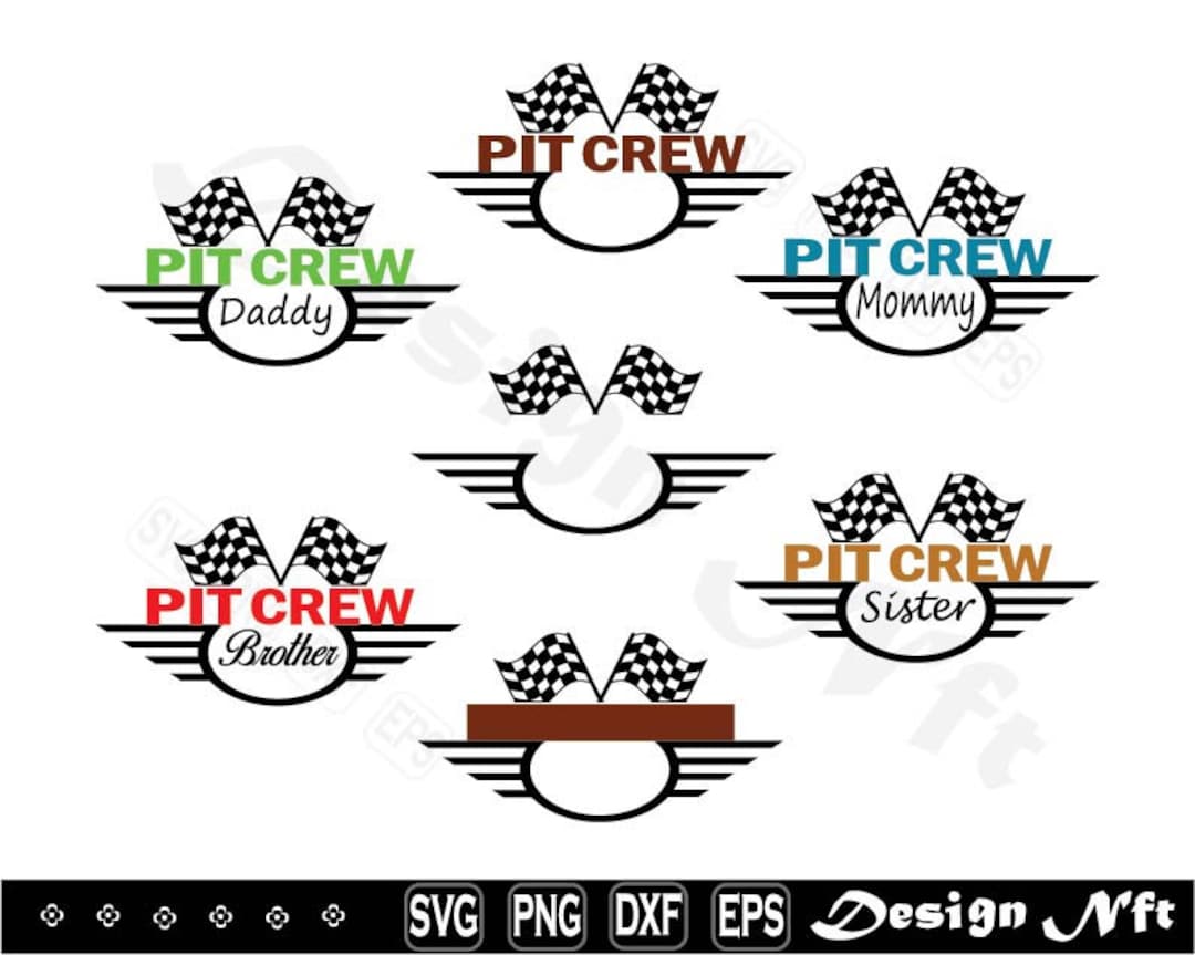 Pit Crew Svg, Pit Crew Family Svg, Pit Crew Clipart, Cut Files for