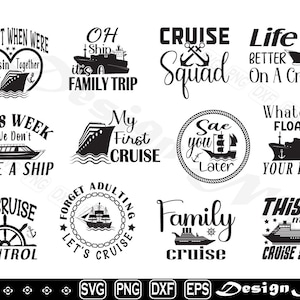 Cruise Ship svg, Ship svg, Cut file for silhouette, eps, dxf, png, clipart, Design