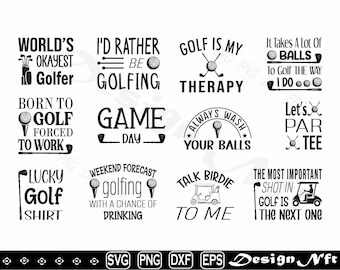Golf SVG Bundle, Clipart (Digital Download)