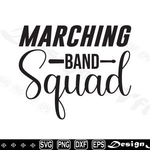 Marching Band Squad svg, Marching svg Clipart, Cut Files for Silhouette, Vector, dxf, eps, png, Design