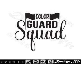 Color Guard Squad svg,  Clipart, Cut Files for Silhouette, Files for Cricut, Vector, dxf, png, eps, Design