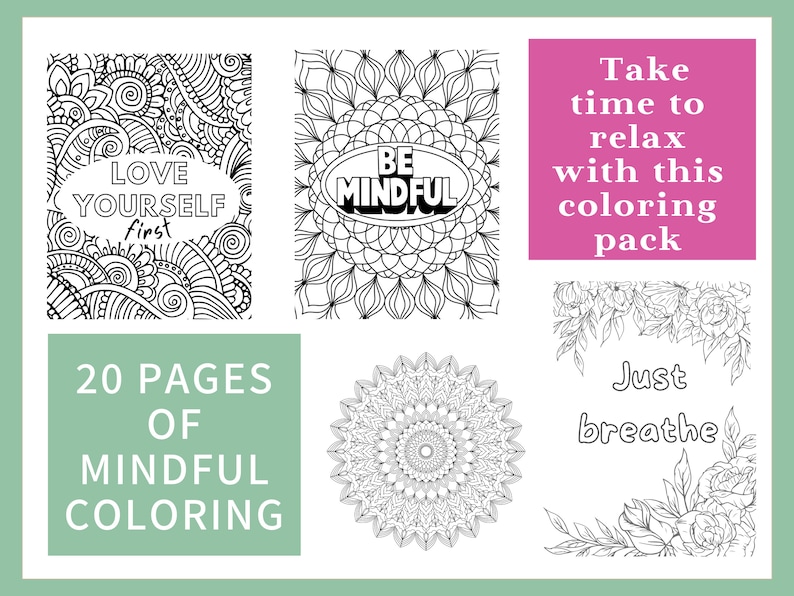 10 Mindfulness Coloring Pages for Adults to Stay Present