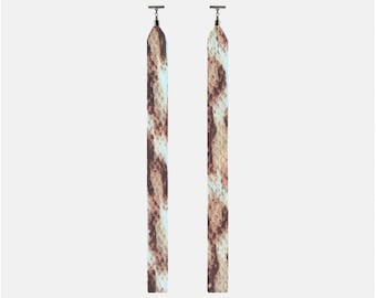 Snake Print Hoodie String Charms: Children's Shoe Laces Set