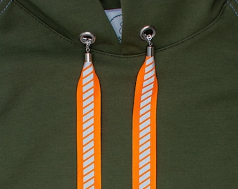 Reflecterend lint hoodie met touwtjes: kledingdecoratieset