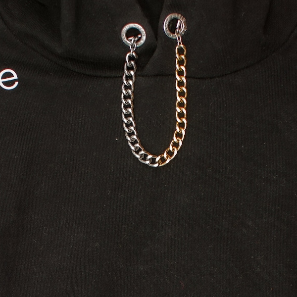 Metal Hoodie Chain String, Shoe Chain Charm | Curb Chain Swag