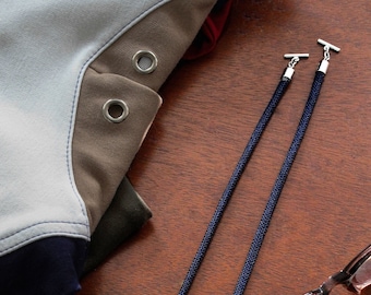 Koordhangers hoodie: sportkoord met metalen agle