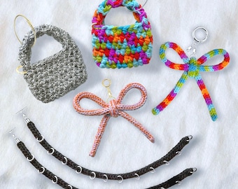 Handgemaakte gehaakte tasbedel: grillige gebreide accessoires