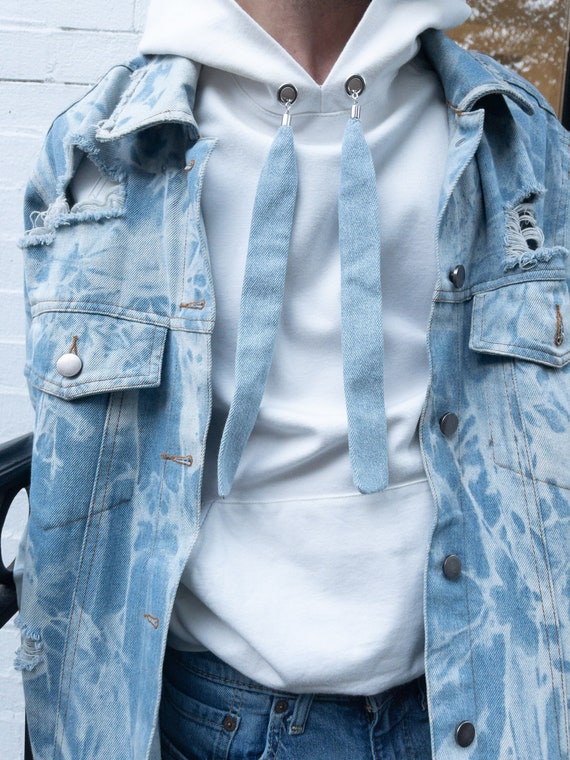 Hoodie Drawstring Shoe Laces Hoodie And Shoe Lace Charms Set Denim