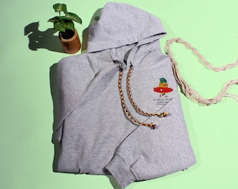 Gevlochten hoodie met touwtjes: boho-kledingaccessoires