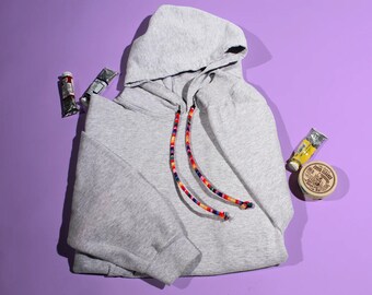 Snaren regenboogstof hoodie: kindersieraden cadeau