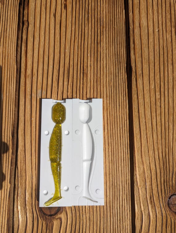 Stampo Per Esche Morbide Fai-da-te BUGMOLDS In Plastica, Per Bass E Altre Specie