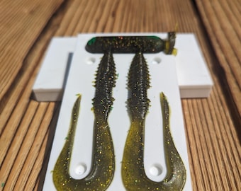 Keitech Mad Wag Fishing Mold DIY Mould Lure Bait Soft 3.4 inch, 3.57