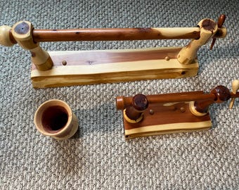 cederhouten badkamerbeslagset